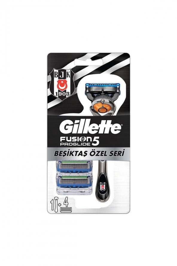 Gillette Fusion Proglide Makine + 4lü Yedek Bıçak Beşiktaş Özel Seri - 1