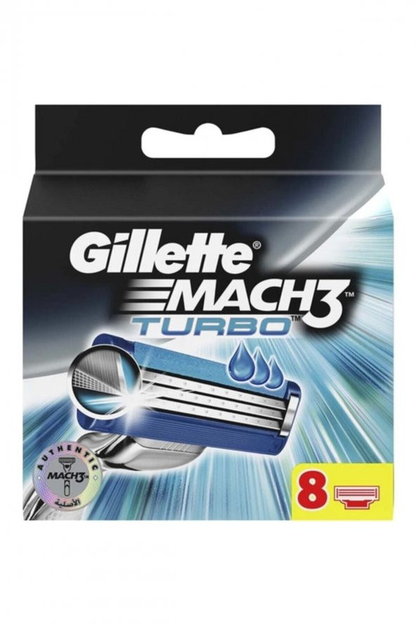 Gillette Mach3 Turbo 8li Yedek Tıraş Bıçağı - 2