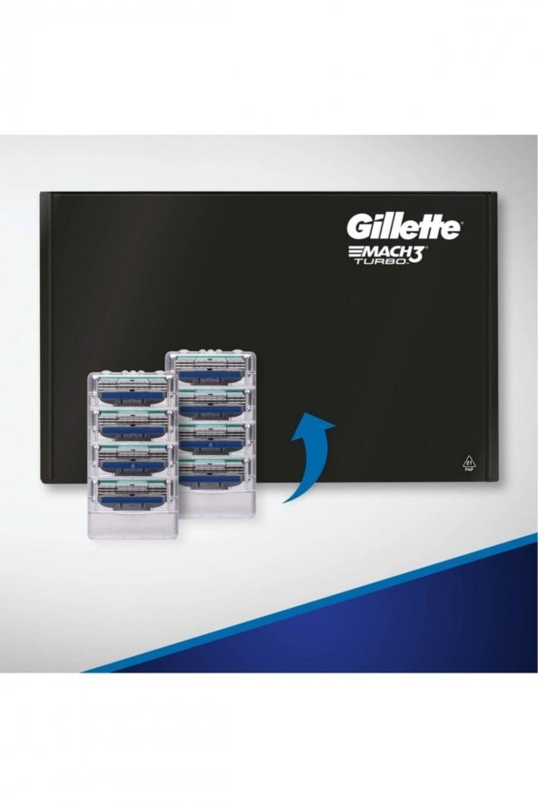Gillette Mach3 Turbo 8li Yedek Tıraş Bıçağı - 3