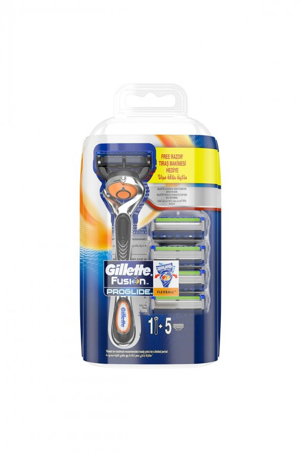 Gillette Fusion Proglide Flexball Tıraş Makinesi 5 Yedek Başlık
