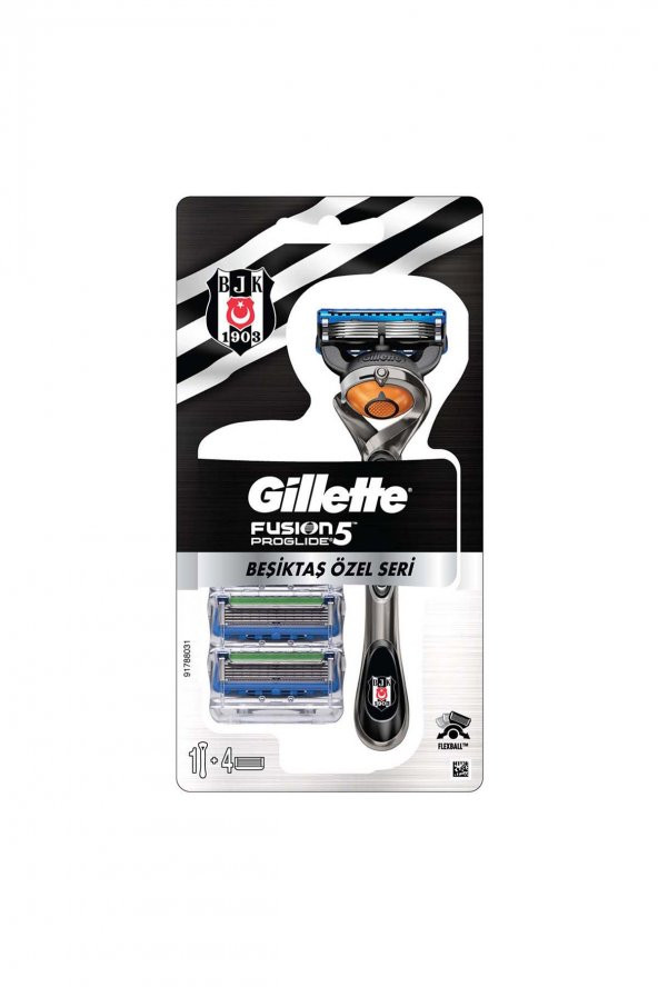 Gillette Fusion Proglide Makine + 4lü Yedek Bıçak Beşiktaş Özel Seri - 3