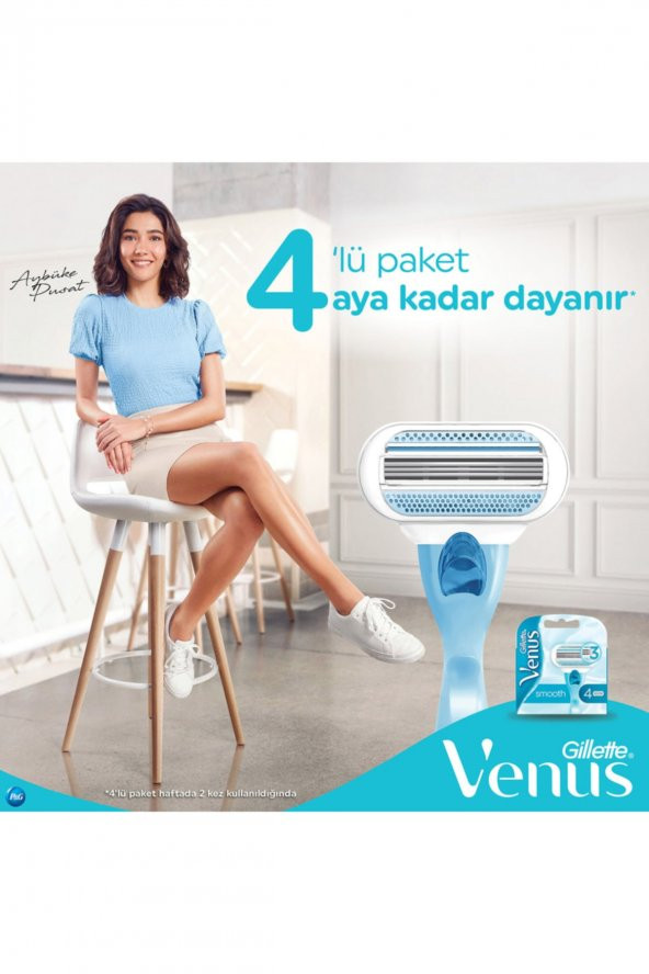 Gillette Venus Yedek Kadın Tıraş Bıçağı 4lü - 4