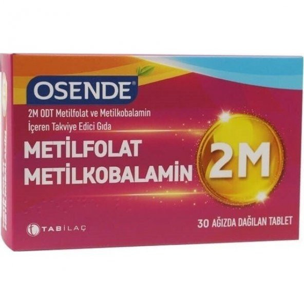 Osende 2M Metilfolat Metilkobalamin 30 Tablet ürün görseli
