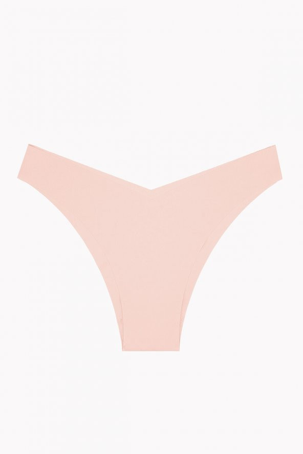 Ten Bordo Cappuccino 3lü Lazer V Shape Brazillian Külot - Resim 3