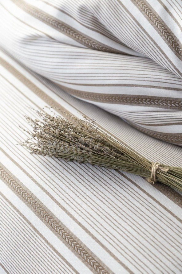 Cubas Ipliğe Boyalı Çift Kişilik Nevresim Takımı - 2