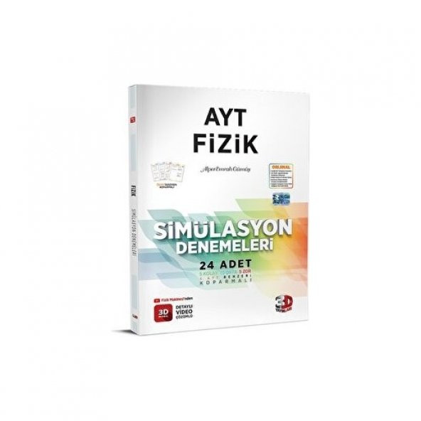 3D Yayınları 2023 AYT 3D Simülasyon Fizik Denemeleri