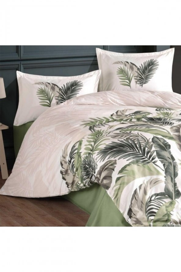 Ranforce Nevresim Takımı Çift Kişilik Hena V2 Yeşil - 2