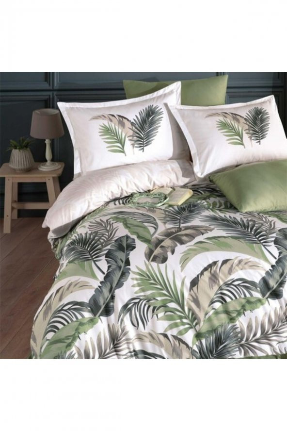 Ranforce Nevresim Takımı Çift Kişilik Hena V2 Yeşil - 3