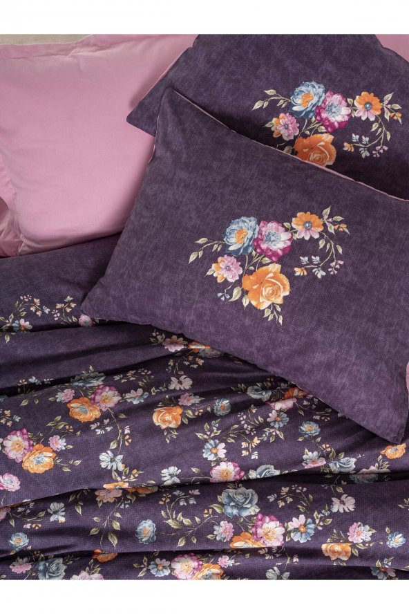 Feminen Çift Kişilik Nevresim Takımı Alessa Pembe - 2