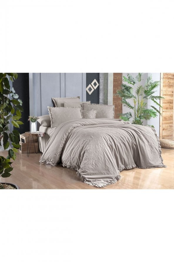 Peşte V5 Percale Nevresim Takımı Çift Kişilik - 1