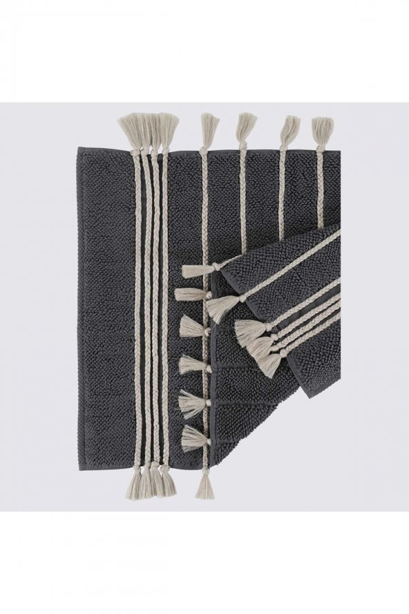 Karnella Antrasit Organik Banyo Paspası 50 X 80 Cm - 2