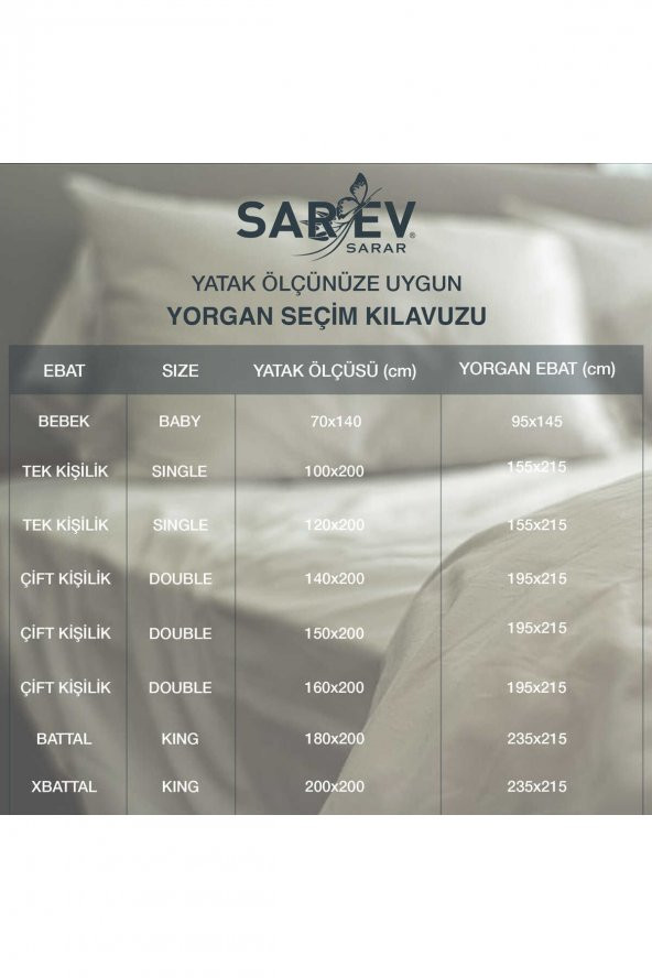 Özel Çift Kişilik Yorgan Beyaz - 3