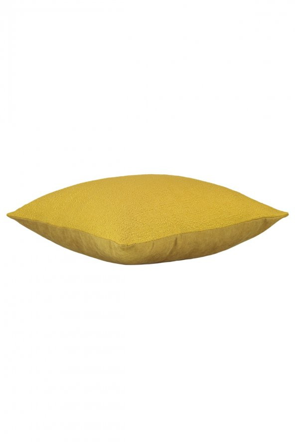 Penny Sarı Geri Dönüşümlü Çevre Dostu Dekoratif Kırlent 45*45 Cm - 3