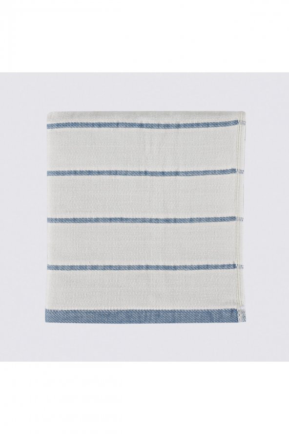 Elis Açık Mavi-krem 3 Parça Organik Mutfak Havlu Seti 40 X 60 Cm. - 3