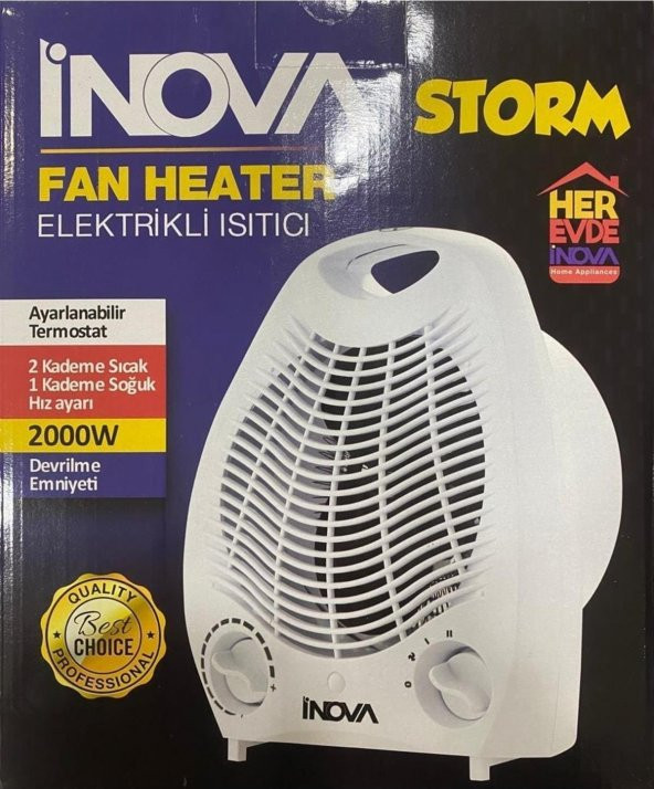 İnova Fan Heater Elektrikli Isıtıcı