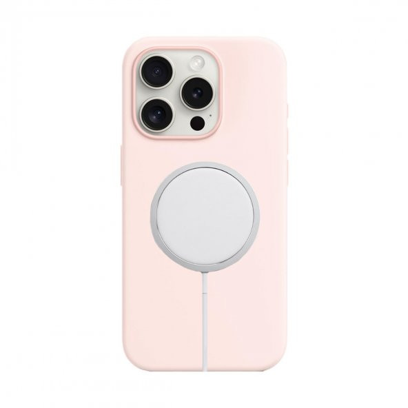 BİKAPAK MAGSENSE IPHONE 15 PRO PINK WHITE KAPAK ürün görseli