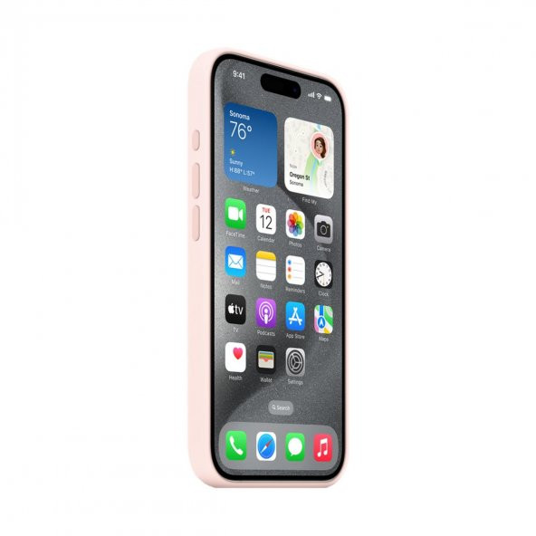 BİKAPAK MAGSENSE IPHONE 15 PRO PINK WHITE KAPAK - Resim 2