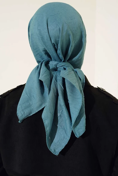 Bambu Kraş Eşarp Turkuaz - Resim 3