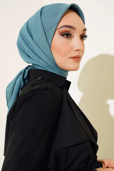 Bambu Kraş Eşarp Turkuaz ürün görseli 1