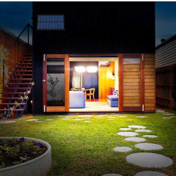 UpWay Güneş Enerjili 120 Led Şarjlı Hareket Sensörlü 500 Lümen Solar Aydınlatma Lamba - 2