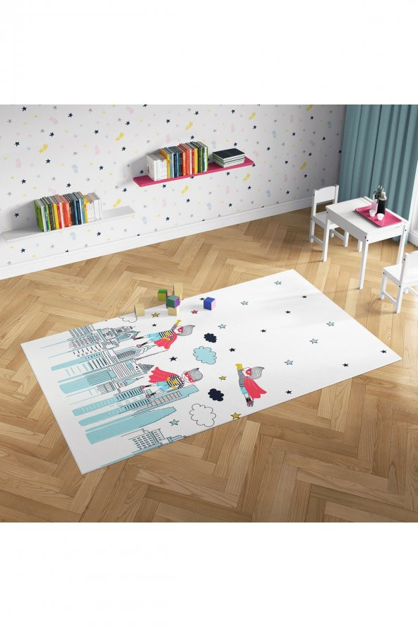 Dijital Baskı Süper Boy Çocuk Halısı ( 7mm Kalınlık )