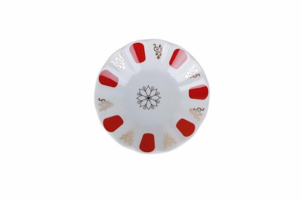 Porland Kırmızı Yaldız Çay Tabağı 11 Cm - 2