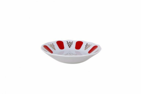 Porland Kırmızı Yaldız Çay Tabağı 11 Cm - 4
