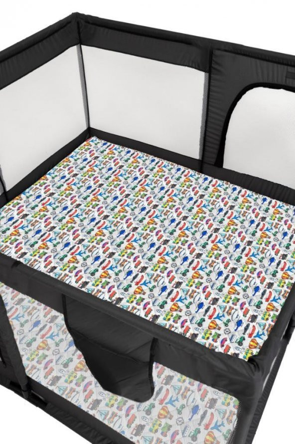 TommyBaby Güvenli Bebek Ve Çocuk Oyun Alanı Oyun Parkı 125X125 Oyun Matı Topları Yatak - 4