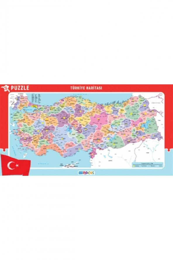 Blue Focus Türkiye Haritası ( Büyük Boy ) – Puzzle