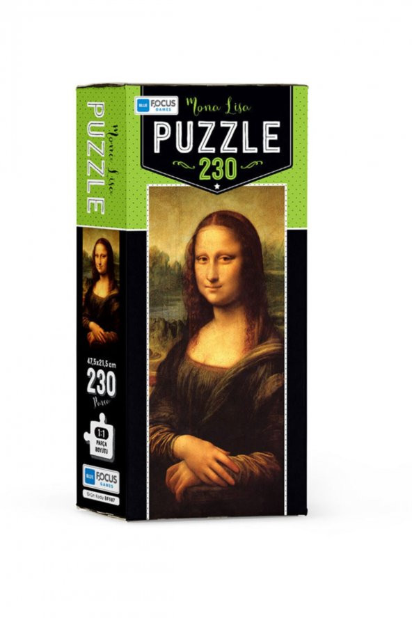Mona Lisa Puzzle-yapboz 230 Parça Blue Focus