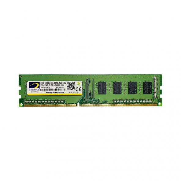 TwinMOS DDR3 8GB 1600MHz 1.35V Low Voltage Desktop Pc Ram (MDD3L8GB1600D)