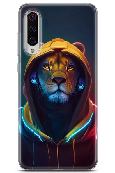 Xiaomi Mi 9 Pro Uyumlu Kılıf Milano 06 Anime Aslan Koruyucu Kapak Lacivert - 1