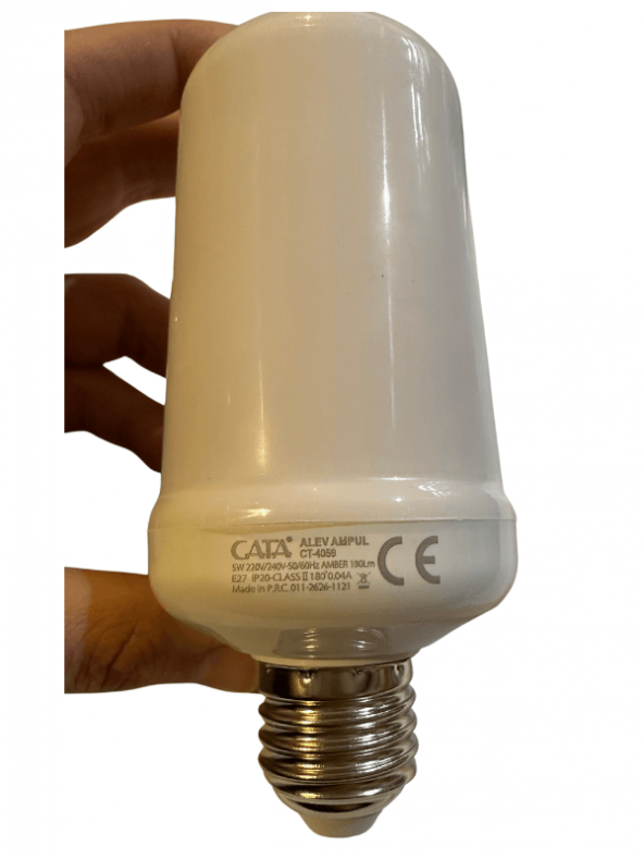 Cata CT-4059 5W (Amber Işık) E27 Duylu Led Alev Ampul (2 Adet) - 4