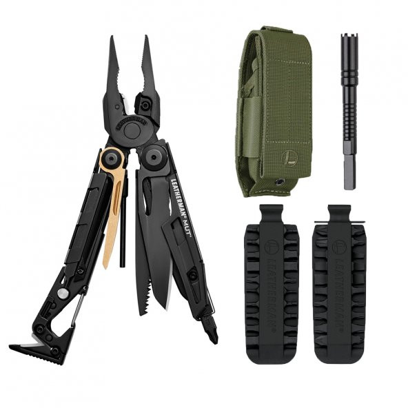 Leatherman  Mut Black Set - Yeşil Molle Kılıf