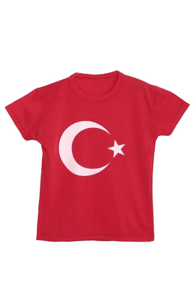 Bayrak Baskılı Tshirt | Kırmızı