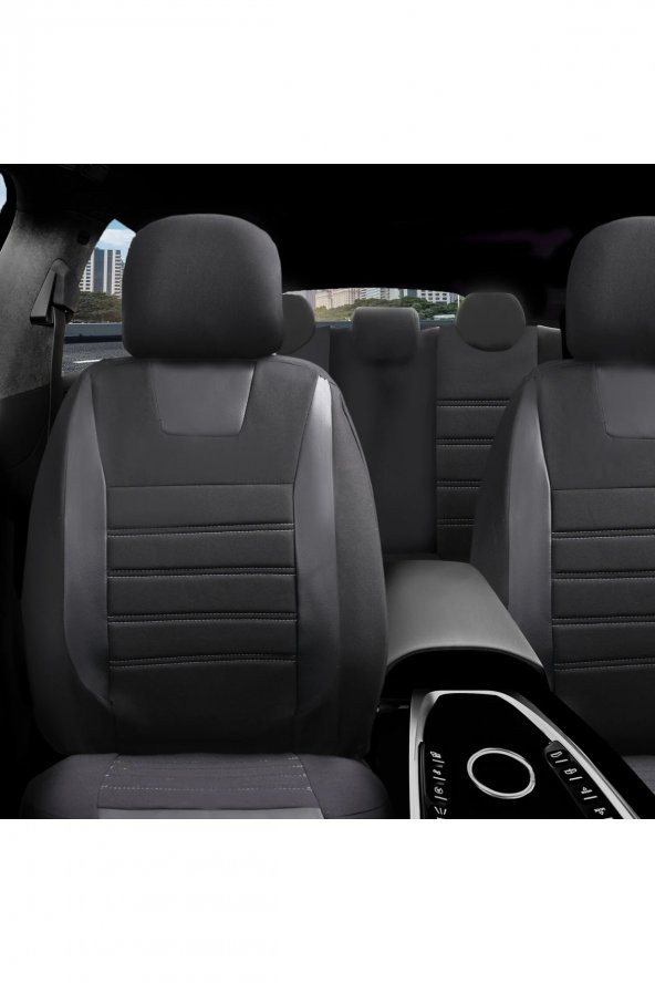 Audi A1 Uyumlu Özel Tasarım Oto Koltuk Kılıfı Seti Maxy Sb - 2