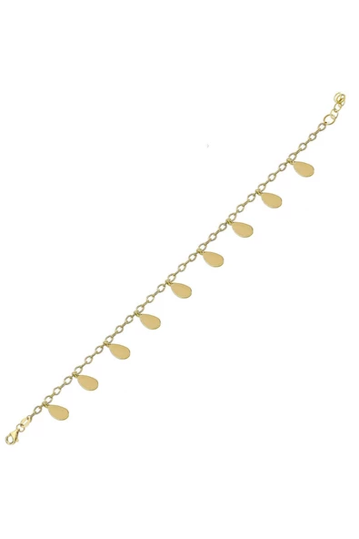 Su Damlası Pullu Altın Bileklik ürün görseli 1