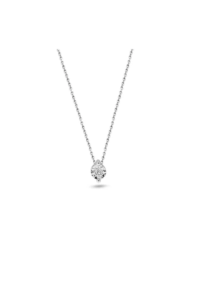 Tektaşlı Lazerli Pırlanta Kolye ürün görseli 1