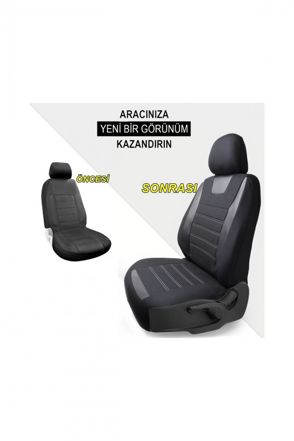 Renault Kangoo 2+1 Uyumlu Oto Koltuk Kılıfı Seti Maxy Ticari - 4