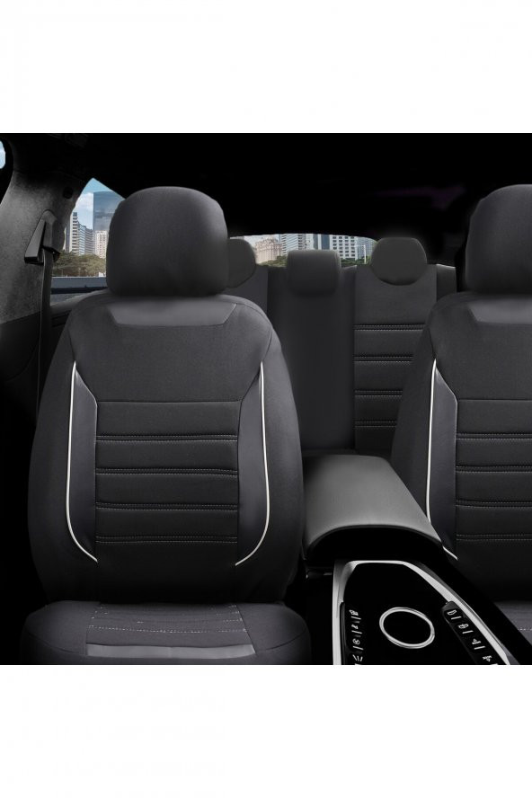 Renault Clio 1 Uyumlu Özel Tasarım Oto Koltuk Kılıfı Seti Smart Sb - 2
