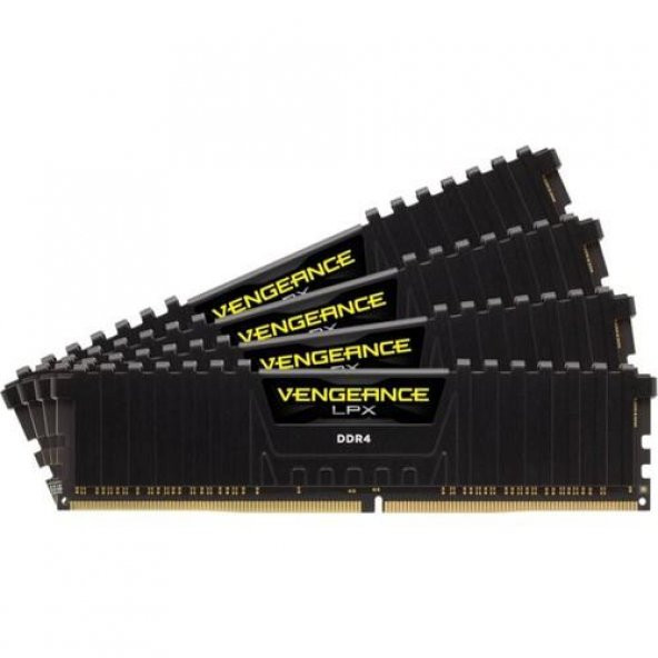 CORSAIR CMK32GX4M4Z3200C16 32GB (4X8GB) DDR4 3200MHz CL18 VENGEANCE BLACK LPX SOGUTUCULU DIMM BELLEK