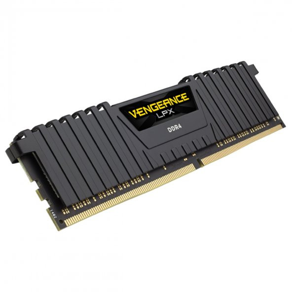 CORSAIR CMK32GX4M4Z3200C16 32GB (4X8GB) DDR4 3200MHz CL18 VENGEANCE BLACK LPX SOGUTUCULU DIMM BELLEK - 2