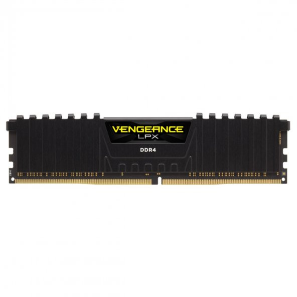 CORSAIR CMK32GX4M4Z3200C16 32GB (4X8GB) DDR4 3200MHz CL18 VENGEANCE BLACK LPX SOGUTUCULU DIMM BELLEK - 3