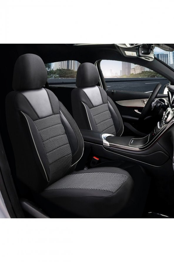 Hyundai I20 Deri Detaylı Özel Tasarım Oto Koltuk Kılıfı Seti Sport