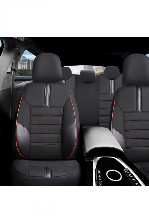 Toyota Corolla Uyumlu Özel Tasarım Oto Koltuk Kılıfı Seti Star - 2