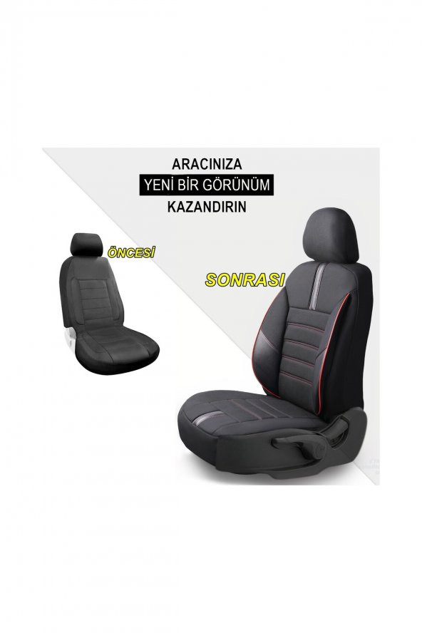 Renault Clio 4 Uyumlu Özel Tasarım Oto Koltuk Kılıfı Seti Star - 4