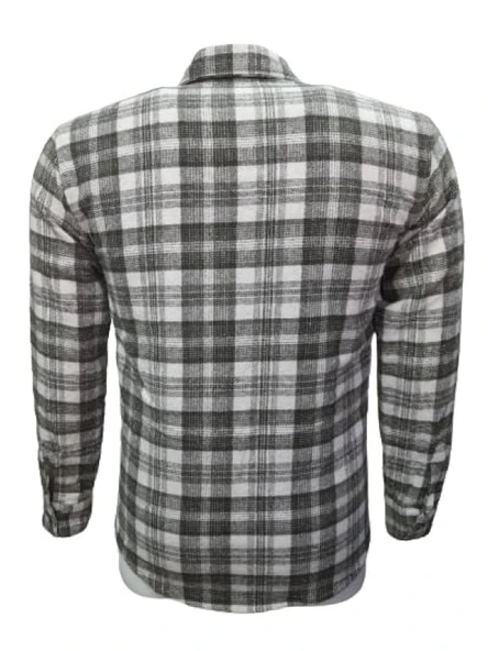 Ronex R01216 Erkek Oduncu Cepli Düğmeli Çizgili Gömlek - 6