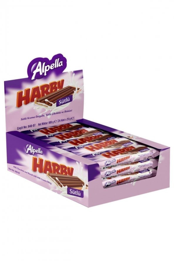 Harby Sütlü Bisküvi 25 G X 24 Adet