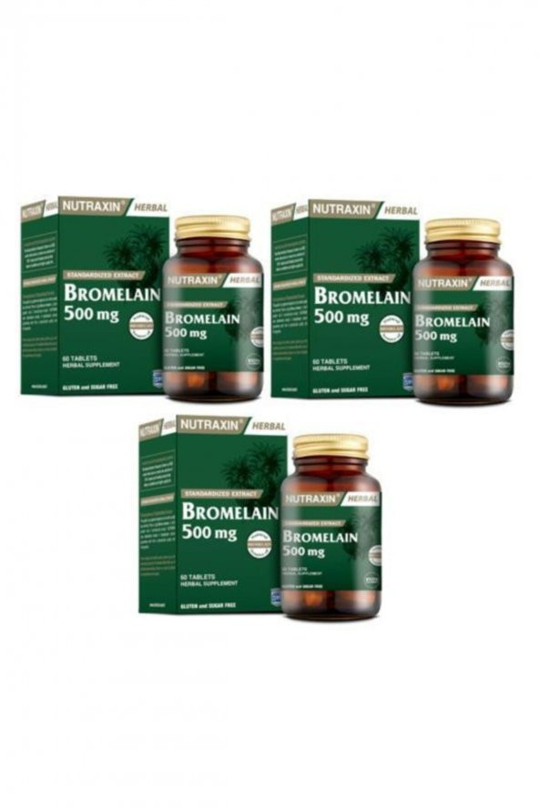 Bromelain 60 Kapsül X 3