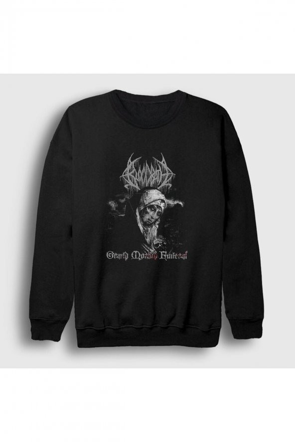 Unisex Siyah Grand Morbid Funeral Bloodbath Sweatshirt 379967tt
